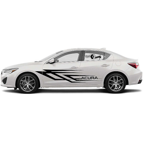 Acura-lettering & race-strepen zijvinylsticker voor Acura TLX 2021