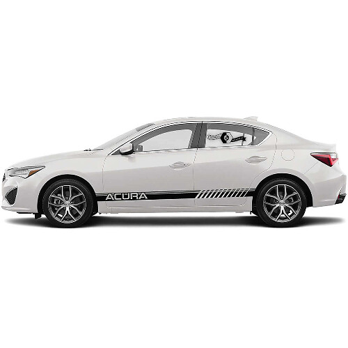 Racing Style Strepen Zij Vinyl Decal Sticker voor Acura TLX 2021