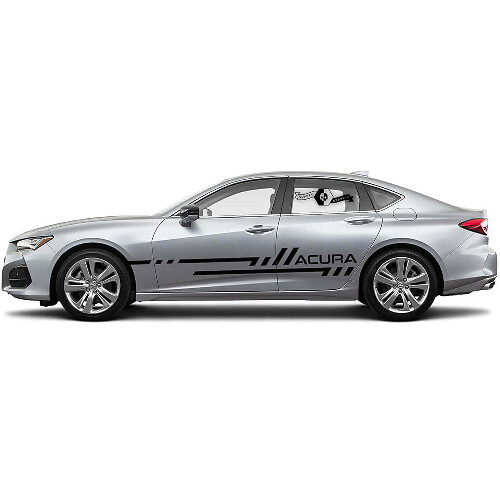 Techno Style Deurzijstrips Vinyl Decal Kit voor Acura TLX 2021