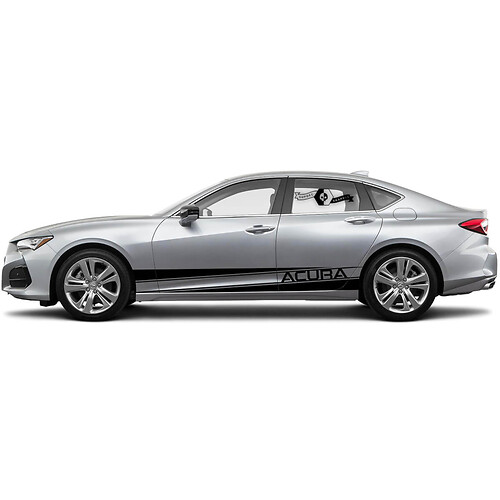 2x 2021 Acura TLX Deuren Side Nieuw rocker paneel Acura TLX Car Racing Vinyl Decal Sticker