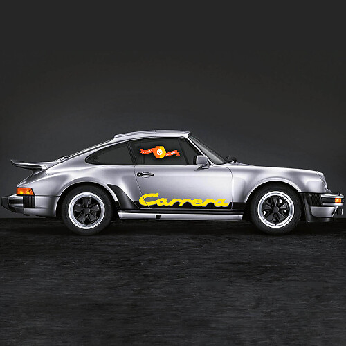 Carrera Lettering Strepen Zijdecal Sticker 2 Voor Porsche 911