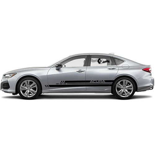 2x 2021+ Acura TLX Deuren Side Nieuw rocker paneel Acura TLX Car Racing Vinyl Decal Sticker