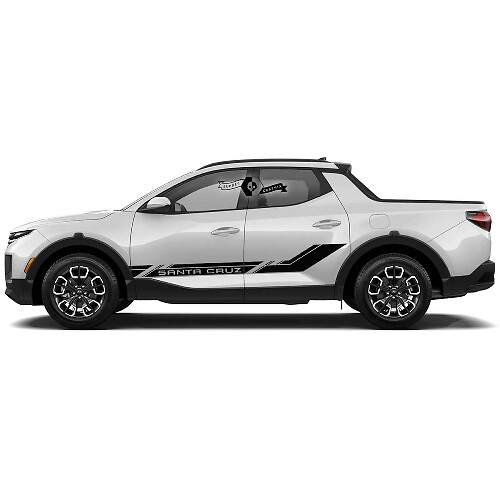 Modern Rally Vinylstickerset voor zijdeur voor Hyundai Santa Cruz