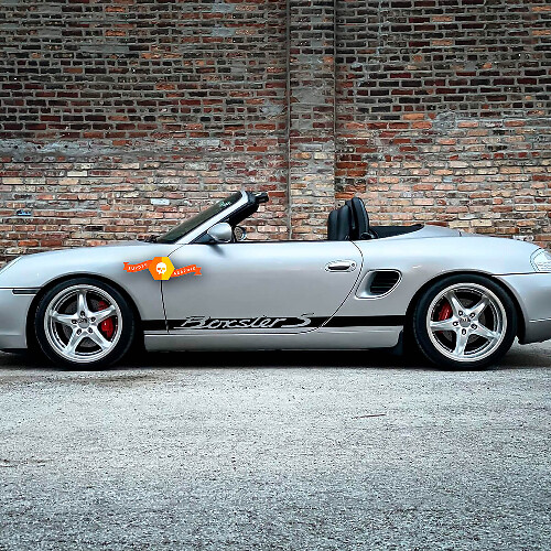 2x Porsche 986 speciale Boxster Racing Edition zijstrepen kit sticker decal
