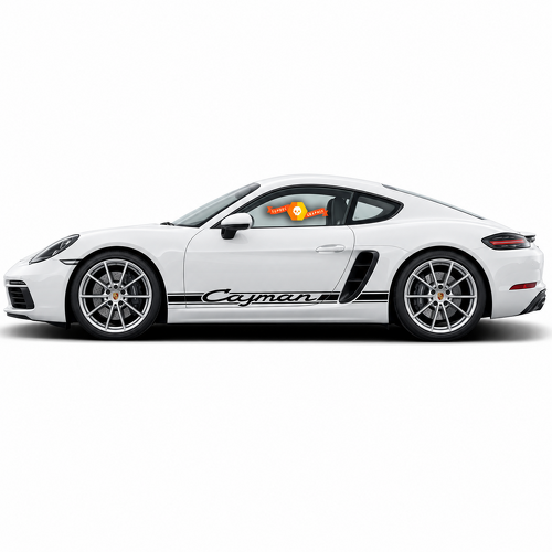 Carrera Stijl Classic Zij Vinyl Decal Sticker voor Porsche 718 Cayman