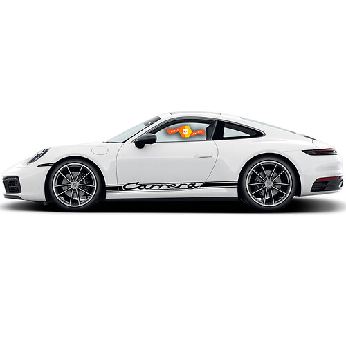 Paar Porsche 911 996 Cayman Classic Side Stickers alle kleuren vinylstickers stickers stickers