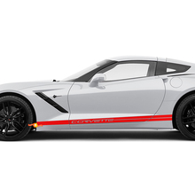 Corvette Rocker Panel Stripes Vinyl Decals Sticker voor Chevy Corvette C8
 2