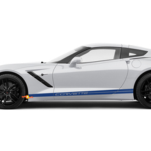 Corvette Rocker Panel Stripes Vinyl Decals Sticker voor Chevy Corvette C8
 3