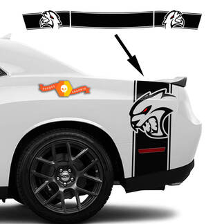 Dodge Challenger zij- en staartband HELLCAT Decal Sticker-graphics
