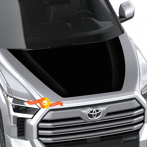 Zwarte Motorkap Vinyl Sticker voor Toyota Tundra 2022+