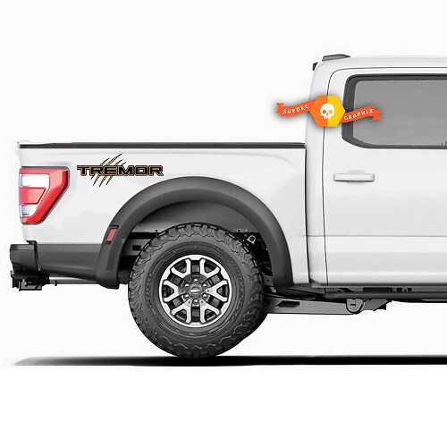 2 Kleuren Sticker voor 2021-2022 Ford F-150 Tremor-Zijpaneel - Offroad Stickers Truck Bed Side
