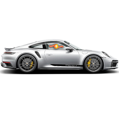 2 Porsche 911 turbo S Zijdecal Rocker Panel Strepen Deuren Kit Decal Sticker
