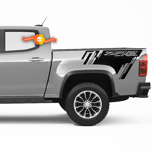 Combineer Chevrolet Zr2-stickers Chevy Splash Grunge Off-road vrachtwagen Vinyl sticker bedgraphic