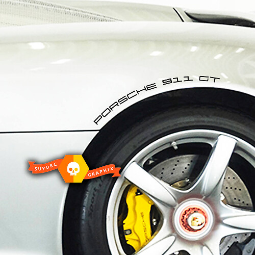 2 Porsche 911 Carrera GT Zijdecal Wielkasten Kit Decal Sticker
