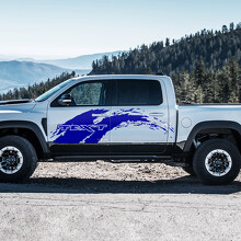 Mud Splash Aangepaste Tekst Zijkant Deur Vinyl Sticker voor RAM 1500 Rebel, TRX 2019-2026_2