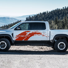 Mud Splash Aangepaste Tekst Zijkant Deur Vinyl Sticker voor RAM 1500 Rebel, TRX 2019-2026_3