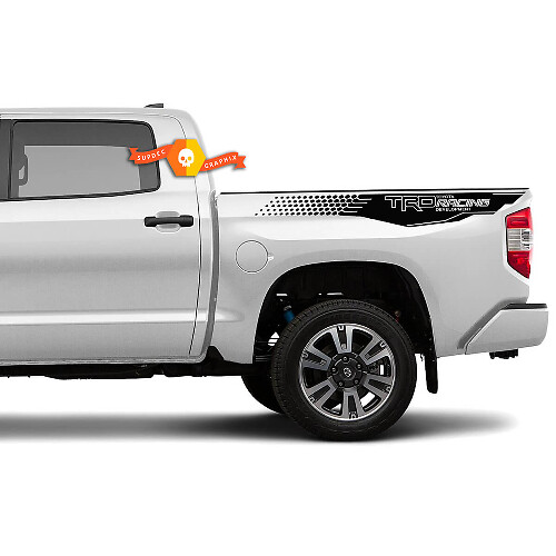 2 TRD Toyota Tundra TRD Honingraat Racing Development Bed Side Decals Vinyl Sticker
