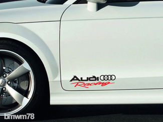2 Audi Racing sticker sticker A4 A5 A6 A7 A8 S4 S5 S8 Q5 Q7 Rs Tt