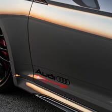 2 Audi Racing sticker sticker A4 A5 A6 A7 A8 S4 S5 S8 Q5 Q7 Rs Tt 3