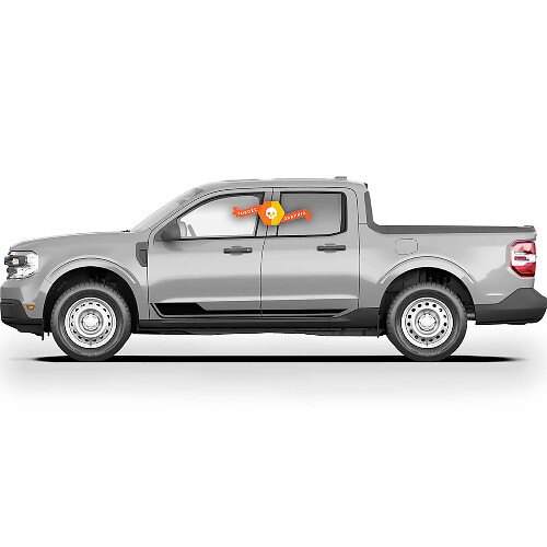 Paar Ford Maverick 2022 FX4 grafische stickers Rocker Panel Maverick-stickers
