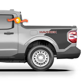 Paar Ford Maverick 2022 FX4 Grafische Decals Bed Side Logo 2 Kleuren Maverick Stickers
