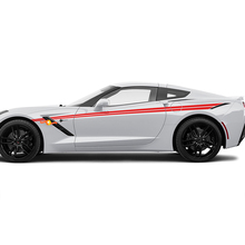 Zij accent Corvette Racing hash strepen voor Chevrolet Corvette C8
 2