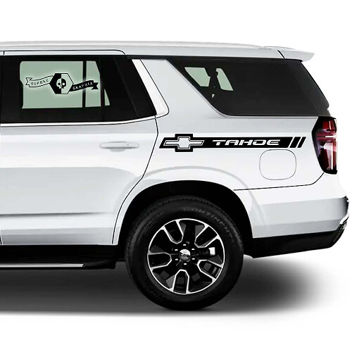 Tahoe Logo Zijstrepen Vinyl Decal Set voor Chevrolet Tahoe