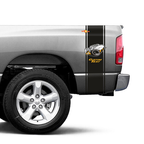 Rumble Bee stijl strepen vinyl sticker voor Dodge Ram 1500 zijpaneel