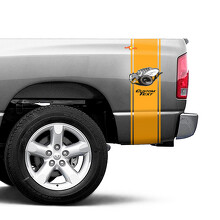 Rumble Bee stijl strepen vinyl sticker voor Dodge Ram 1500 zijpaneel_2