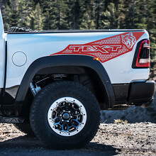 Wildcat en aangepaste tekst nachtkastje vinyl decal sticker voor RAM 1500 TRX 2021-2026_2
