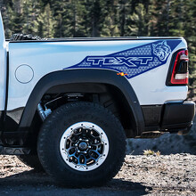 Wildcat en aangepaste tekst nachtkastje vinyl decal sticker voor RAM 1500 TRX 2021-2026_3
