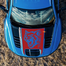 Wildcat en aangepaste tekst motorkap vinyl sticker voor RAM 1500 TRX 2021-2024_2