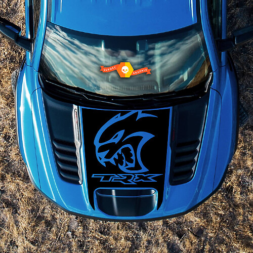 Hellcat Logo Motorkap Ram Vinyl Decal voor Dodge Ram Truck