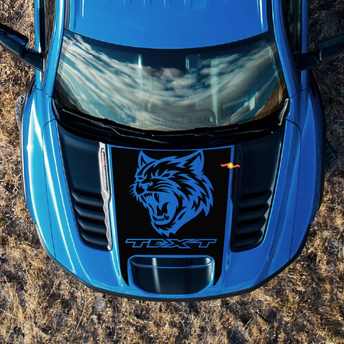 Wildcat Logo Motorkap Vinyl Decal Sticker voor RAM 1500 TRX 2021-2024