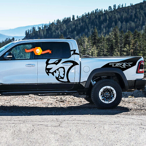 Hallcat TRX Deur- en Achterzij Vinyl Decal Kit voor Ram TRX 2021+