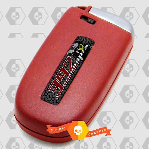 392 Key Fob Inlay Domed Decals voor Dodge Challenger Charger Durango