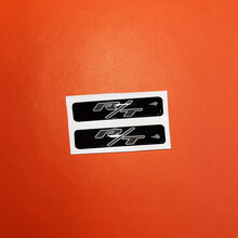 2x RT R/T Challenger/Charger/Durango sleutelhangerinleg embleem koepelvormige stickersticker
 2