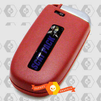 2x Scat Pack Violet Challenger/Charger/Durango Key Fob Inlays embleem koepelvormige sticker
