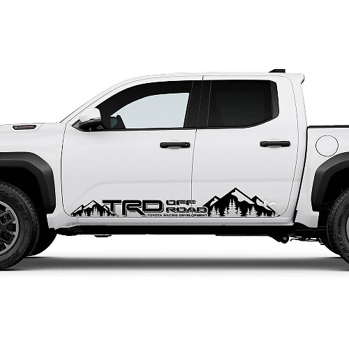 TRD Off Road Mountains Side Rocker Panel Stickers Stickers voor Toyota Tacoma
