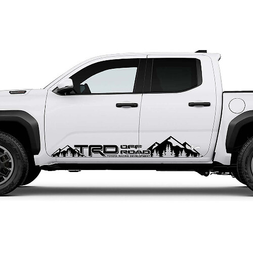 TRD off Road Mountains Side Rocker Panel Vinyl Sticker voor Toyota Tacoma