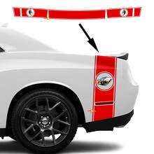 Rumble Bee Stijl Strepen Zijkant Kofferruimte Vinyl Decal Sticker voor Dodge Challenger 2022-2023_2