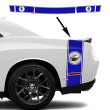 Rumble Bee Stijl Strepen Zijkant Kofferruimte Vinyl Decal Sticker voor Dodge Challenger 2022-2023_3