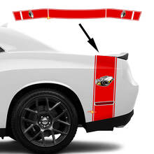 Rumble Bee Outline Strepen Bedside Koffer Vinyl Decal Sticker voor Dodge Challenger 2022+_2