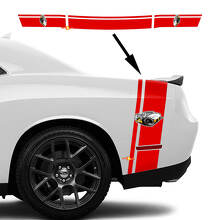 Rumble Bee dubbele strepen zijkant kofferdeksel vinyl decal kit voor Dodge Challenger 2022+_2