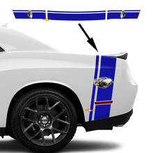 Rumble Bee dubbele strepen zijkant kofferdeksel vinyl decal kit voor Dodge Challenger 2022+_3