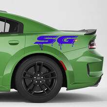 SG Paint Drips Graphics Zijwand Vinyl Decal voor Dodge Charger & Challenger_3