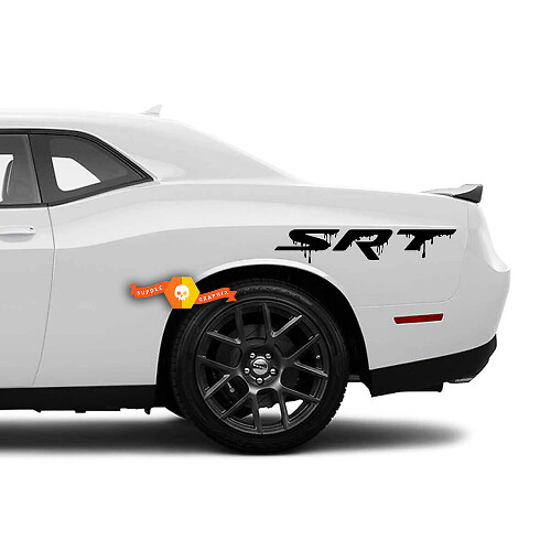 SRT Paint Streak Side Vinyl Decal Paar voor Dodge Charger Challenger