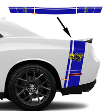 Drag Bee Style Achterste Staartstrepen Vinyl Decal Kit voor Dodge Challenger of Charger_3