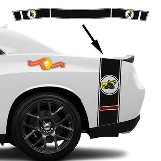 Kit Dodge Challenger of Charger Drag Bee Tail Bed Achter Stripe Decal kit kofferbak 3
