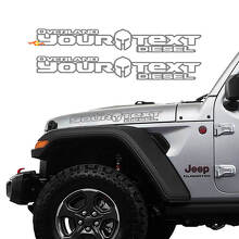 Gladiator Helmet Hood Vinylstickers voor Jeep Gladiator_2